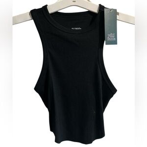Wild Fable Black Cut Out Crop Tank Top